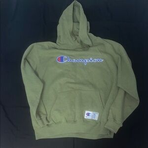 Champion Olive Green Pullover Hoodie